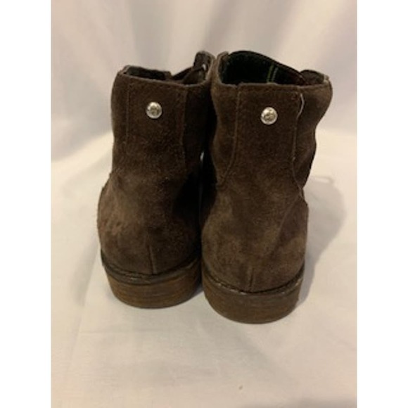 Sam Edelman Suede Brown Leather 9.5 Womens  Lace Up Boot - Picture 5 of 9